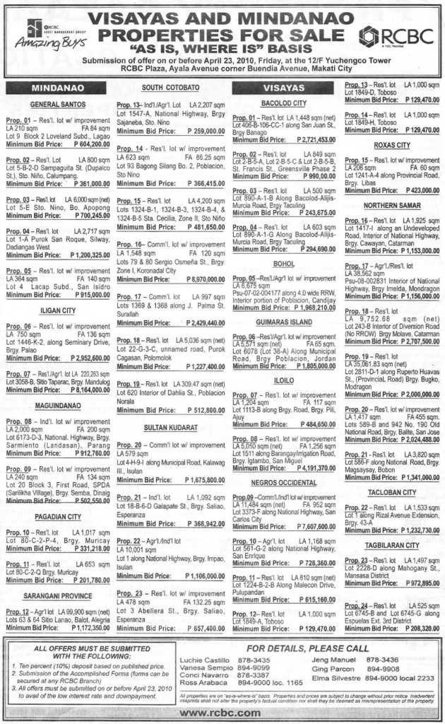 RCBC-FORECLOSED-PROPERTIES-VISMIN-APRIL-23-2010-MB-APRIL-4-2010