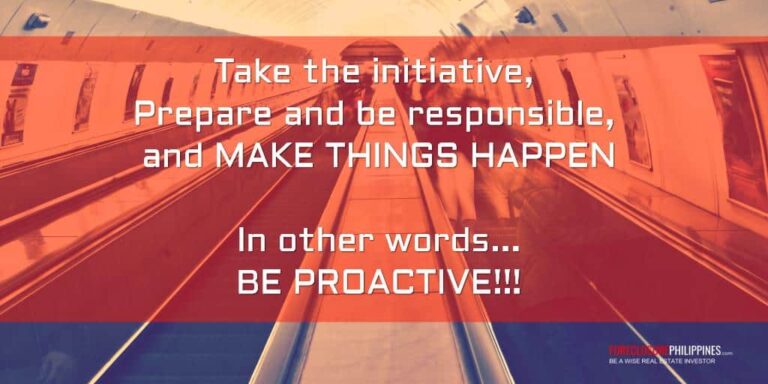 How to be a proactive real estate investor