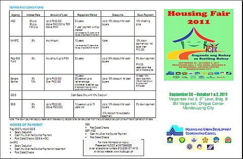 Housing Fair 2011 Fact Sheet