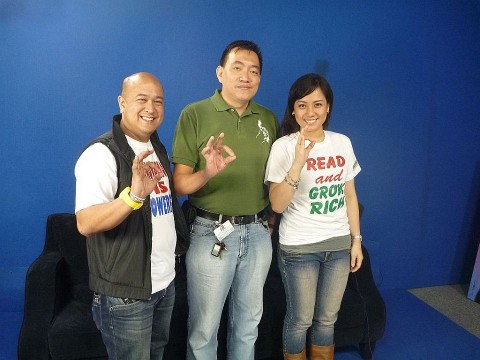 That's me with John Calub and Cheska San Diego of Success TV