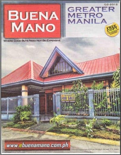 BUENA MANO Q2-2012 GREATER METRO MANILA BPI FORECLOSED PROPERTIES FOR SALE