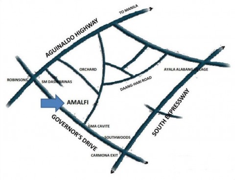 Amalfi Dasmarinas Cavite - vicinity map