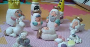cute belen with three kings
