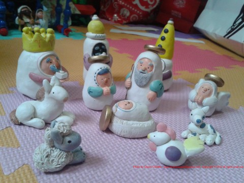 Cute Christmas Belen with the Three Kings and some animals. :-)