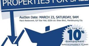RCBC Savings Bank foreclosed properties March 23 2013 auction