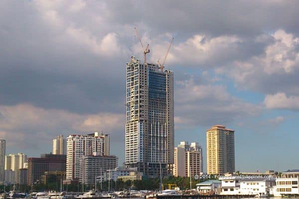 Building under construction near Manila Bay