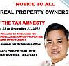 Muntinlupa Gives Real Estate Tax Relief Thru Amnesty For Real Property Owners Until December 31, 2013