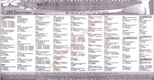 July 3, 2010 auction of repossessed properties slated by Star Properties