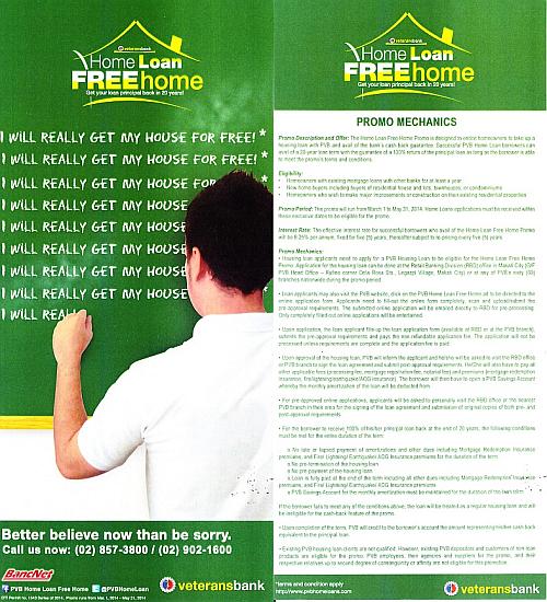 philippine-veterans-bank-home-loan-flyer