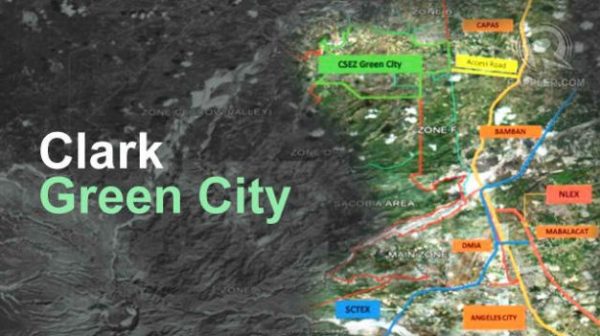 Clark Green City map form rappler.com