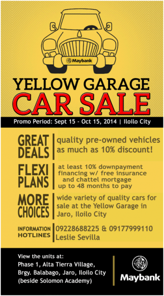 maybank-yellow-garage-car-sale-iloilo-september-15-october-15-2014