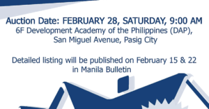 RCBC Savings Bank Foreclosed Properties Auction Slated on February 28, 2015