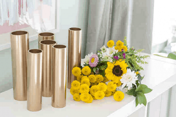 Home Staging Tip: Turn PVC pipes into flower vases