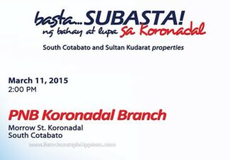 pnb foreclosed properties koronadal auction on march 11 2015 featured