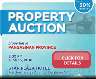 pnb foreclosed properties in dagupan public auction 2016 06 16 banner