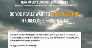 FAQ's for the "How to buy foreclosed properties" training