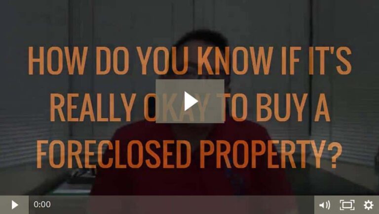 How to do due diligence before buying foreclosed properties (video)