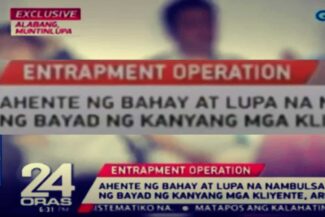 gma 24oras entrapment real estate agent estafa 1