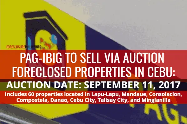 Pag-IBIG Cebu to sell 60 Foreclosed Properties via Sealed Public ...