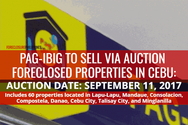 Pag-IBIG Cebu to sell 60 Foreclosed Properties via Sealed Public ...