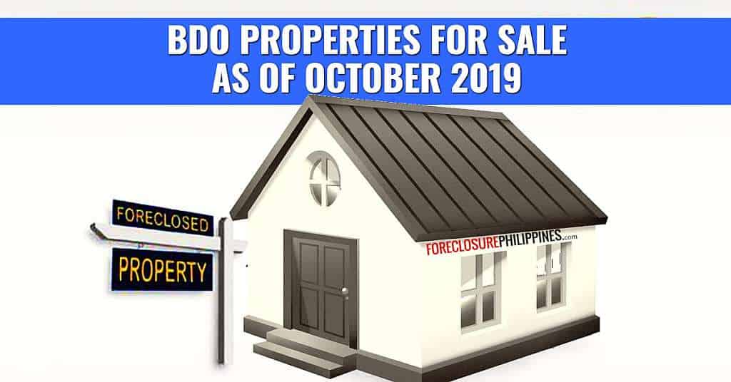 (Expired)BDO Foreclosed RESIDENTIAL VACANT •