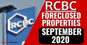 September 2020 | 222 RCBC foreclosed properties for negotiated sale