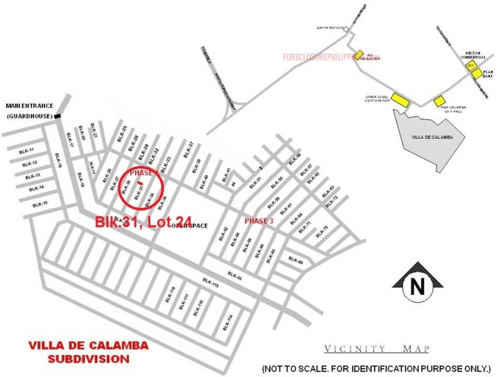 BFS Foreclosed Town House VILLA DE CALAMBA SUBD., Bo. Bucal, Calamba