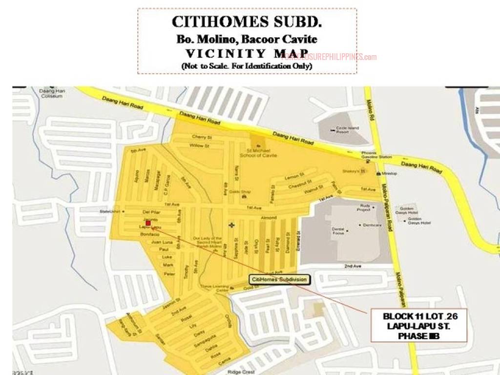 BFS Foreclosed Row House at CITIHOMESMOLINO, Bo. Molino, Bacoor