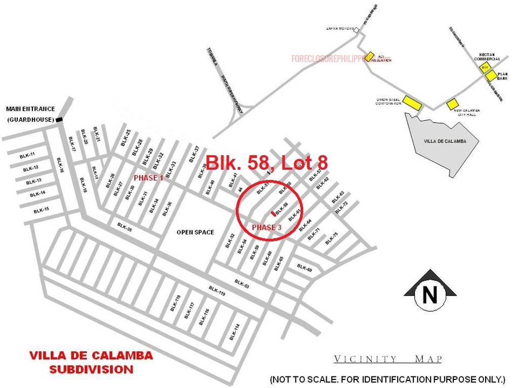 BFS Foreclosed Town House at VILLA DE CALAMBA SUBD., Bo. Bucal, Calamba