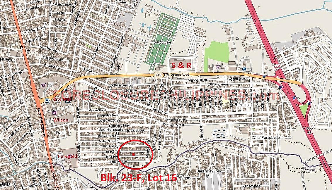 BFS Foreclosed Single Detached House and Lot DAU HOMESITE SUBD., Bo