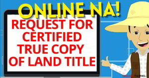 certified true copy of land title online