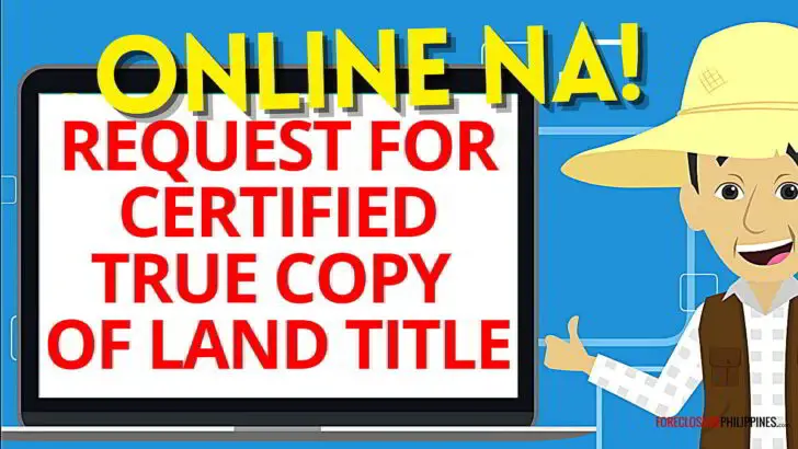 certified true copy of land title online