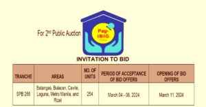 Pag-IBIG NCR Tranche 266 (2nd Auction) March 04-08, 2024 (pdf viewer/ download)