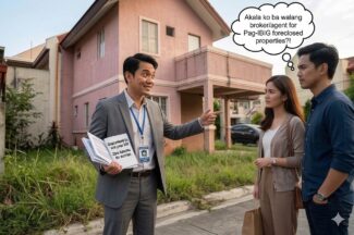 unauthorized real estate broker for a pag-ibig foreclosed property is trying to convince a buyer by making a lot of promises