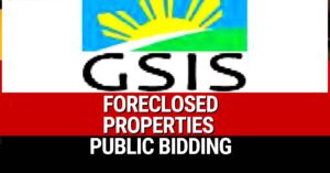 GSIS Foreclosed Properties public bidding list