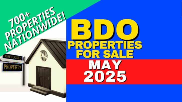 BDO foreclosed properties list for May 2025 now available