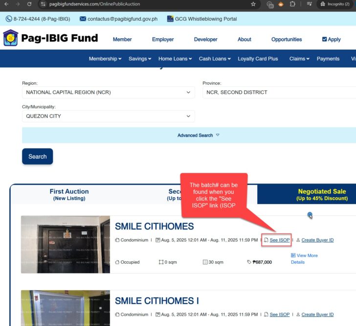 pag ibig website see batch info as of august 1 2025
