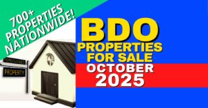 BDO foreclosed properties list for 2025-October