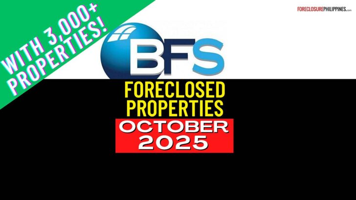 BFS foreclosed properties list for October 2025 released