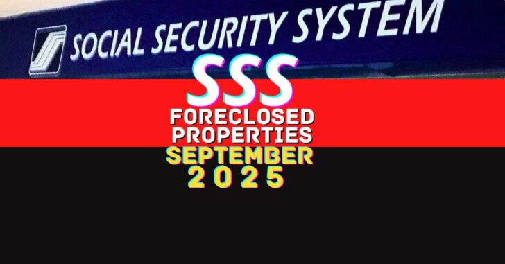 SSS Foreclosed Properties List For Negotiated Sale as of September 2025