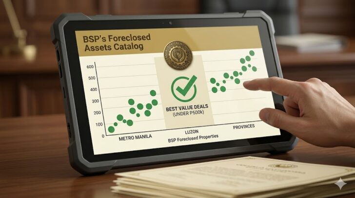 BSP foreclosed properties for negotiated sale as of March 2026