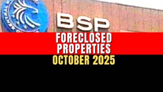 BSP foreclosed properties for negotiated sale as of October 2025