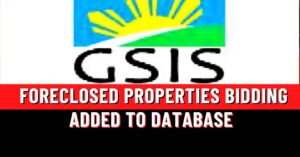 GSIS Foreclosed Properties public bidding list (added to database)