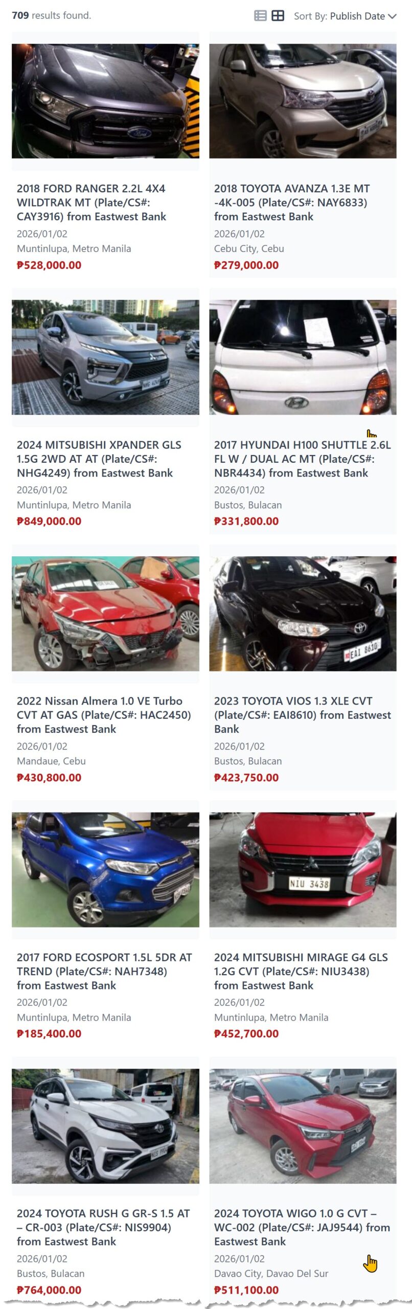 eastwest bank repossessed cars 2026 january database preview scaled