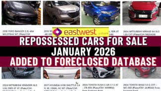 EastWest Bank Repossessed Cars For Sale with 709 cars in january 2026 list