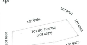 PDIC Foreclosed Residential - Vacant Lot: Lot No. 6982, Brgy. Bigain South, San Jose, Batangas - For Negotiated Sale