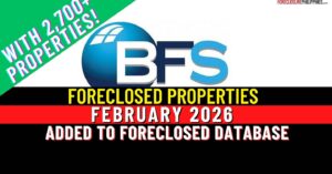 BFS foreclosed properties list for February 2026 released - added to database