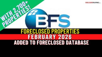 BFS foreclosed properties list for February 2026 released - added to database