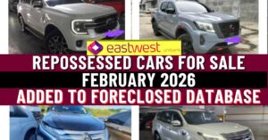 EastWest Bank Repossessed Cars For Sale: February 2026 list