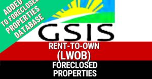 Updated GSIS Lease With Option To Buy List Of Foreclosed Properties (Rent To Own)